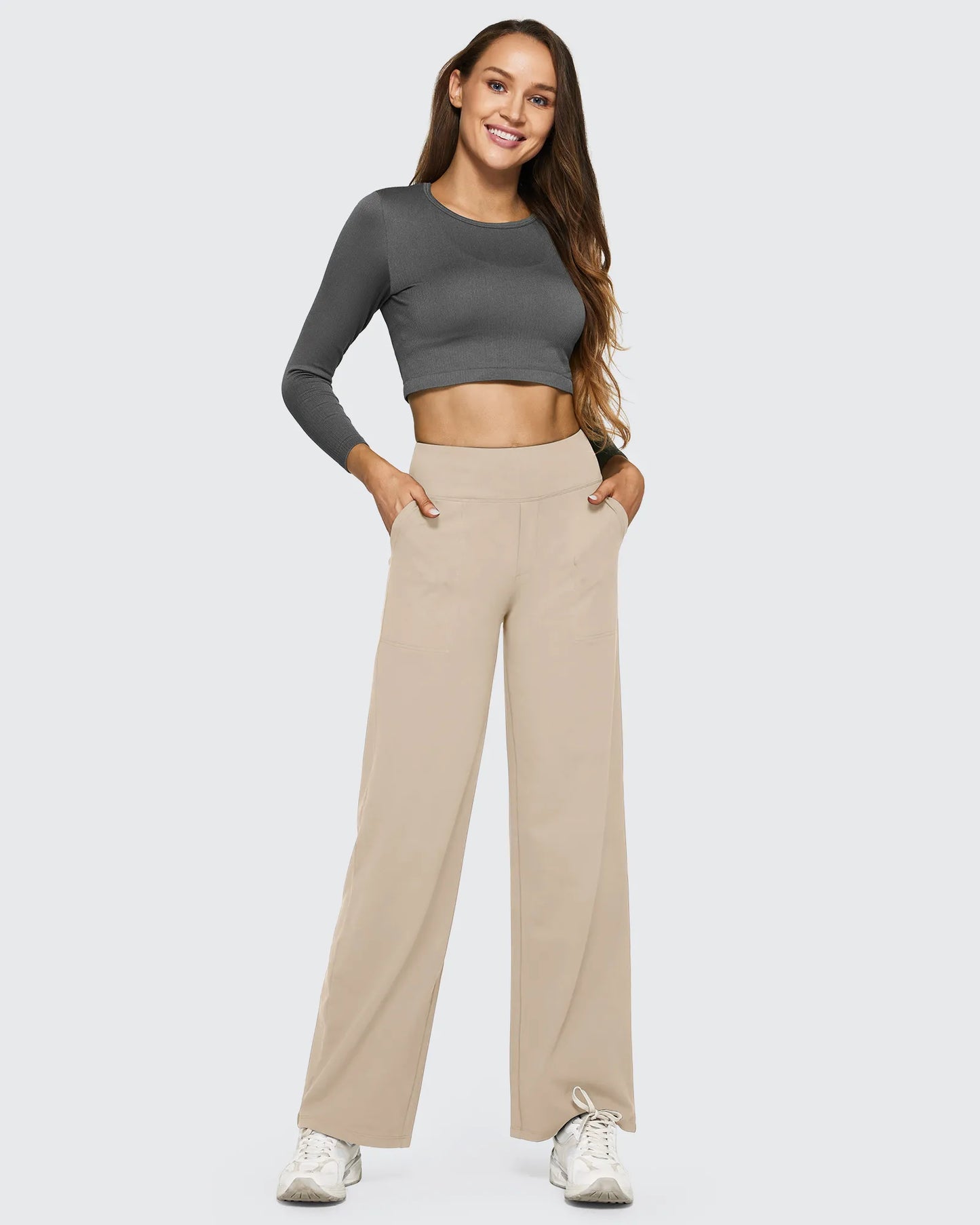 EverGoing Loose High-Waist Business Casual Pants