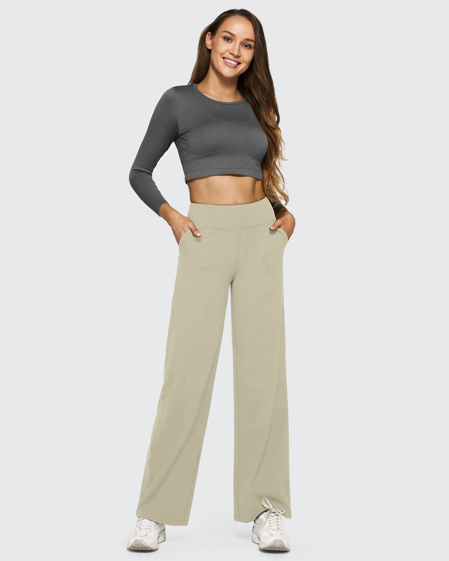 EverGoing Loose High-Waist Business Casual Pants