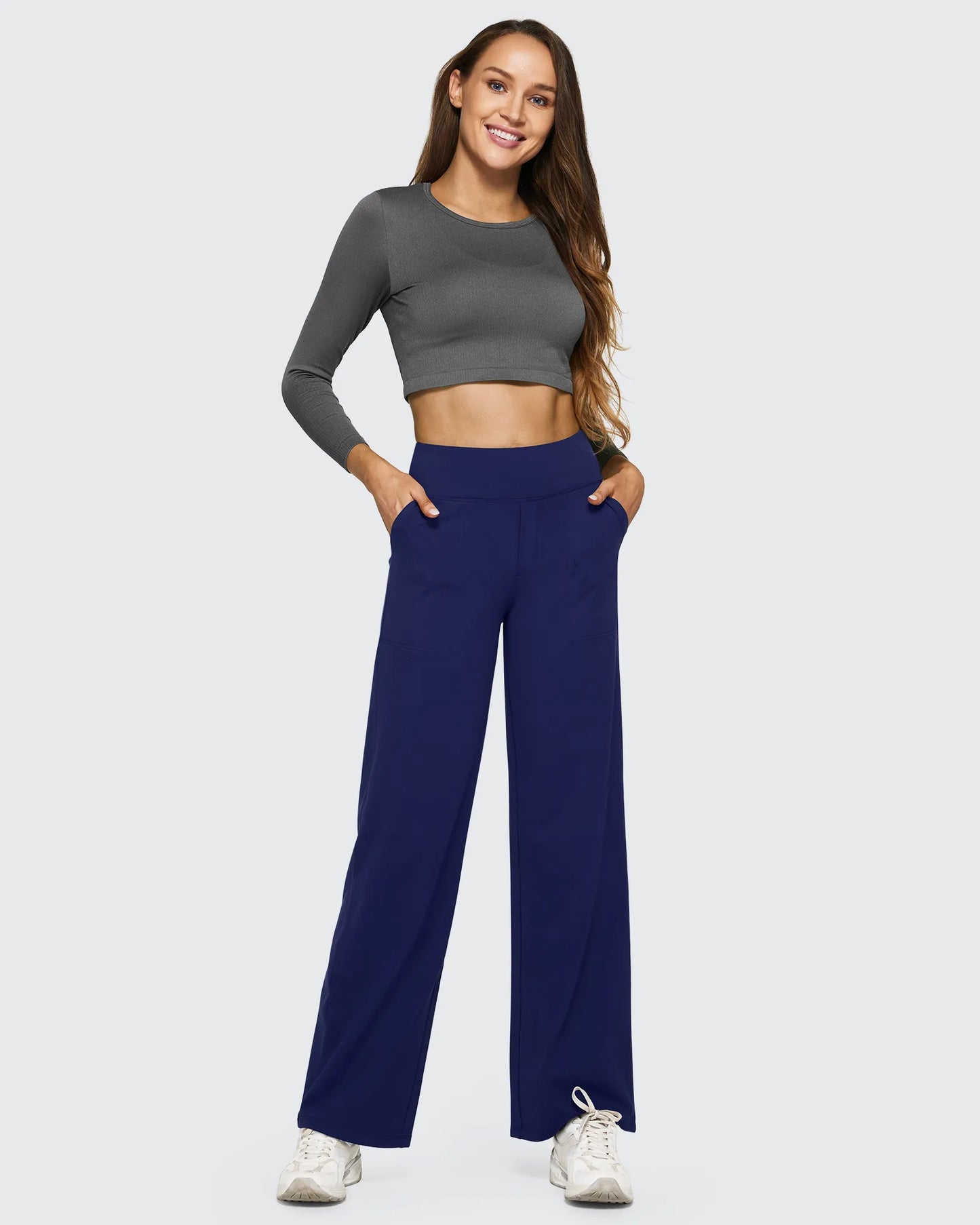 EverGoing Loose High-Waist Business Casual Pants