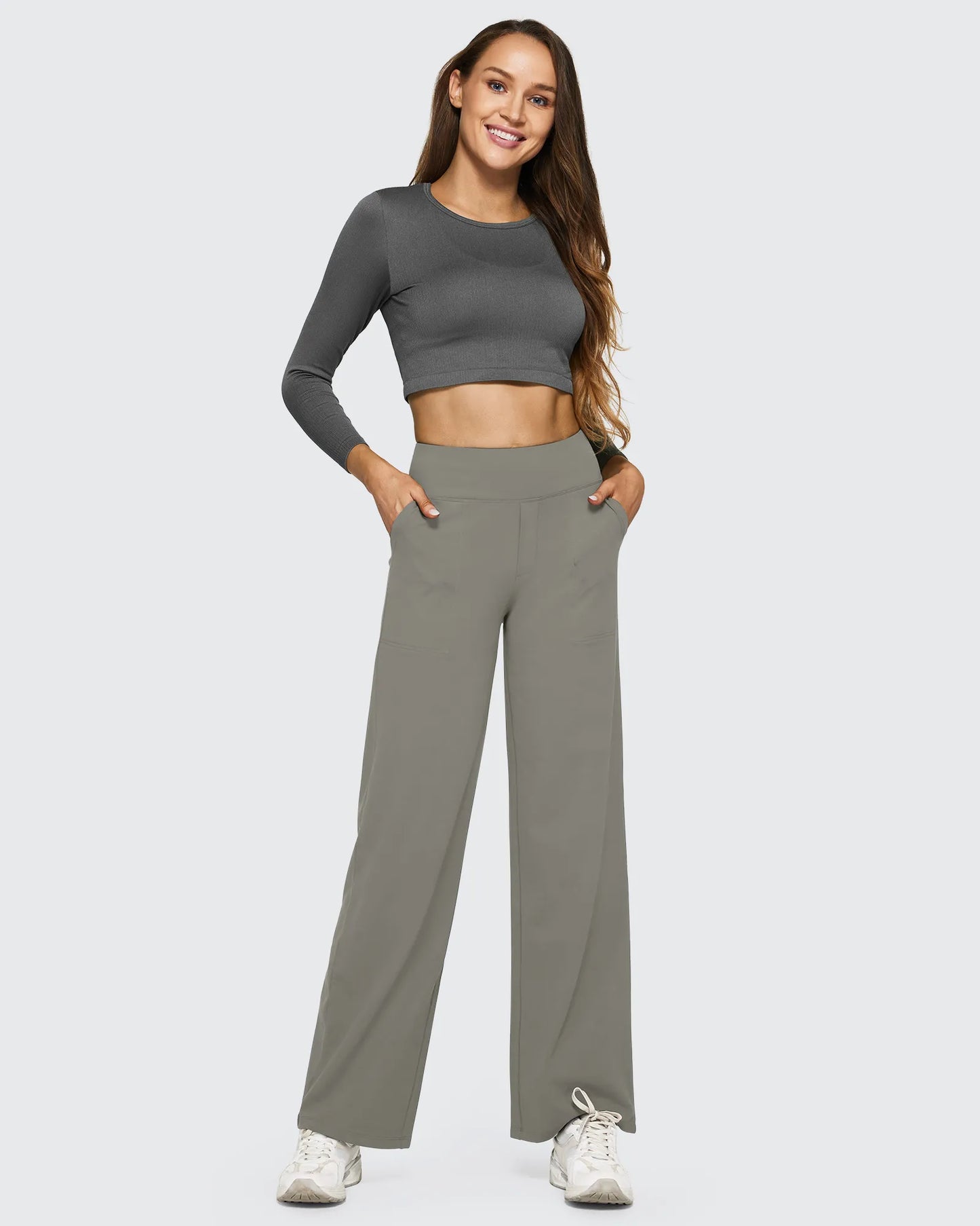 EverGoing Loose High-Waist Business Casual Pants