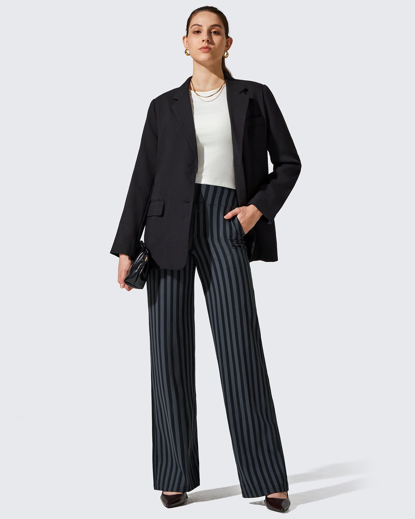 EverGoing Loose High-Waist Business Casual Pants
