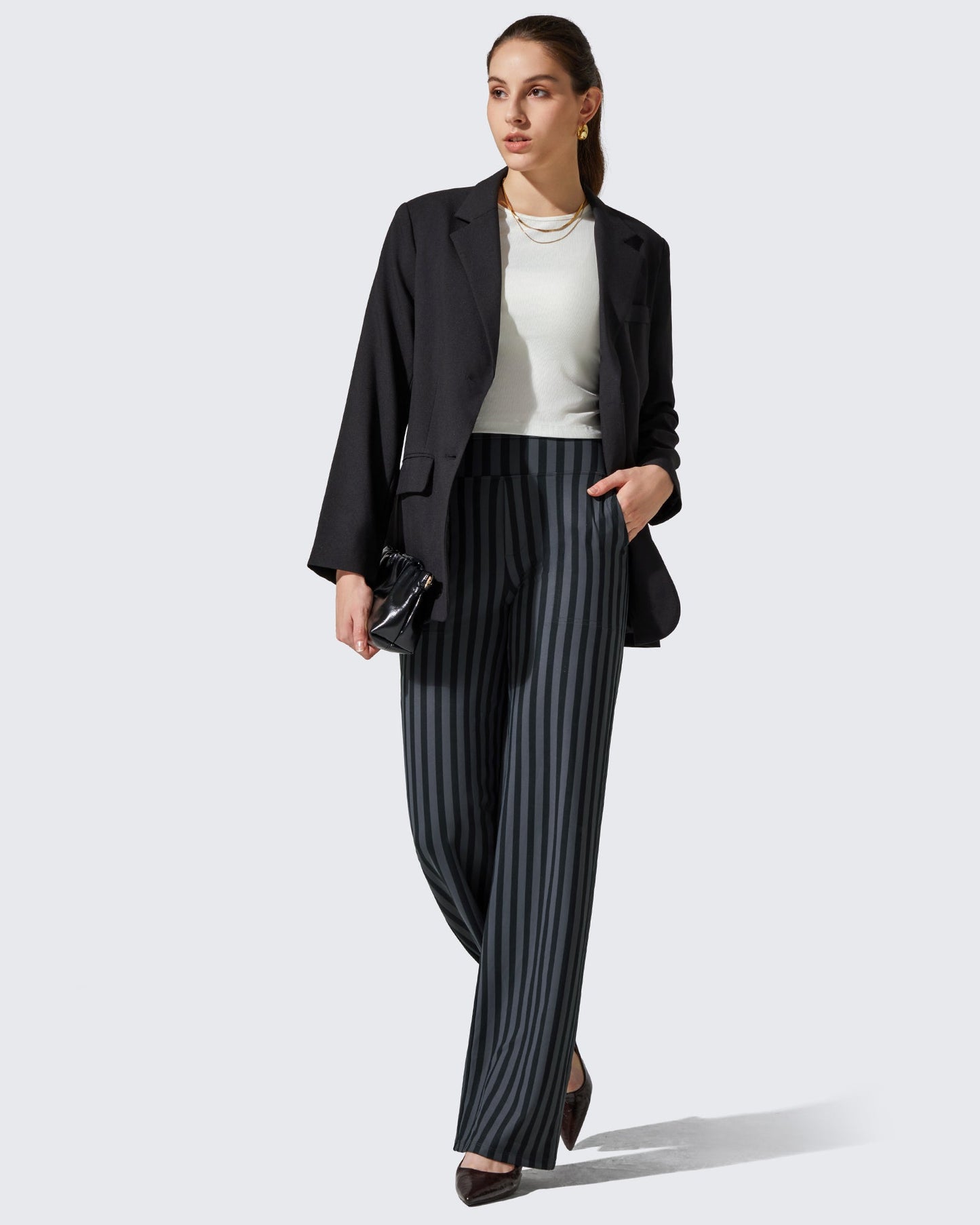 EverGoing Loose High-Waist Business Casual Pants