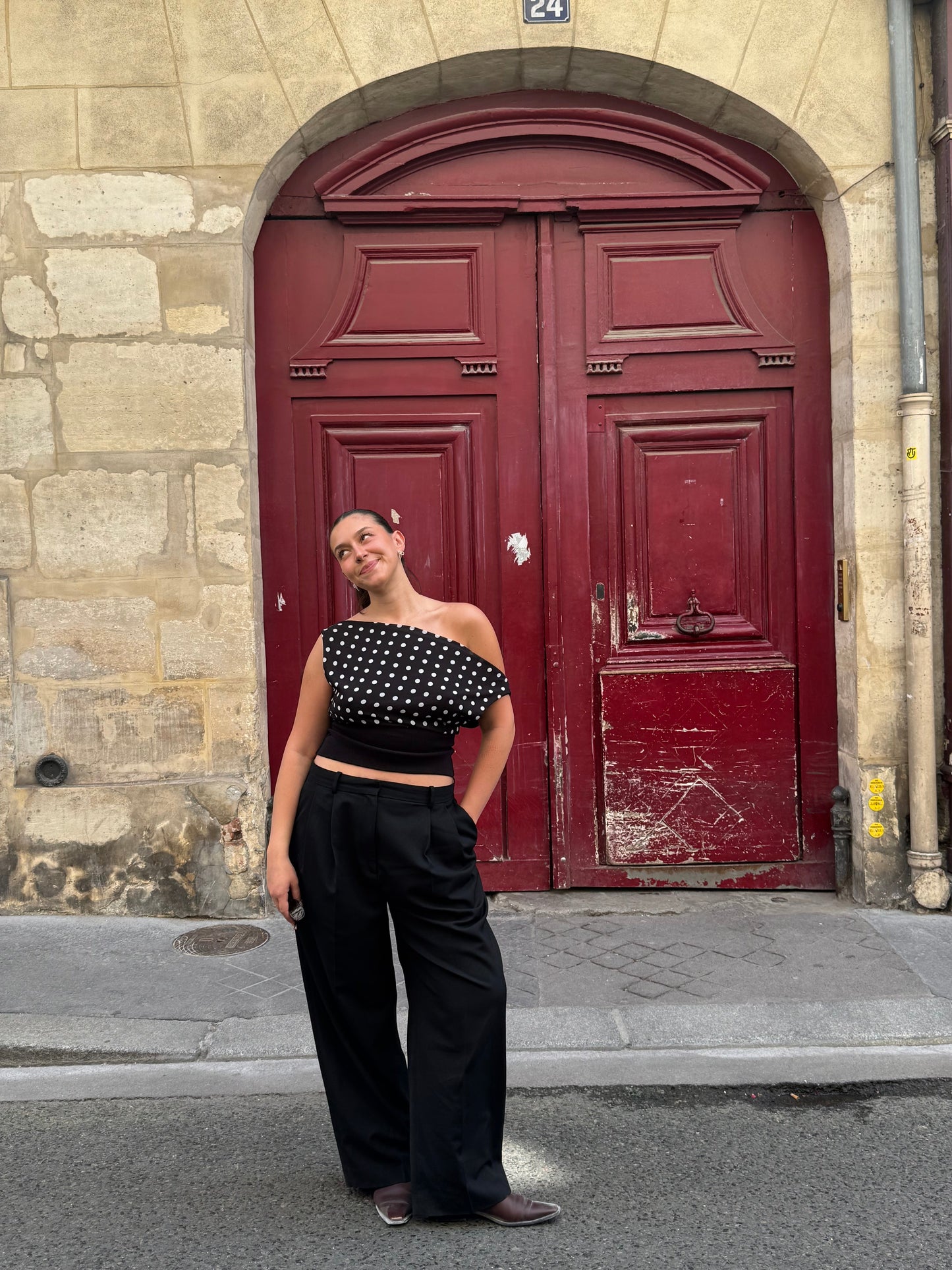 Kimmie Polka Dotted Top