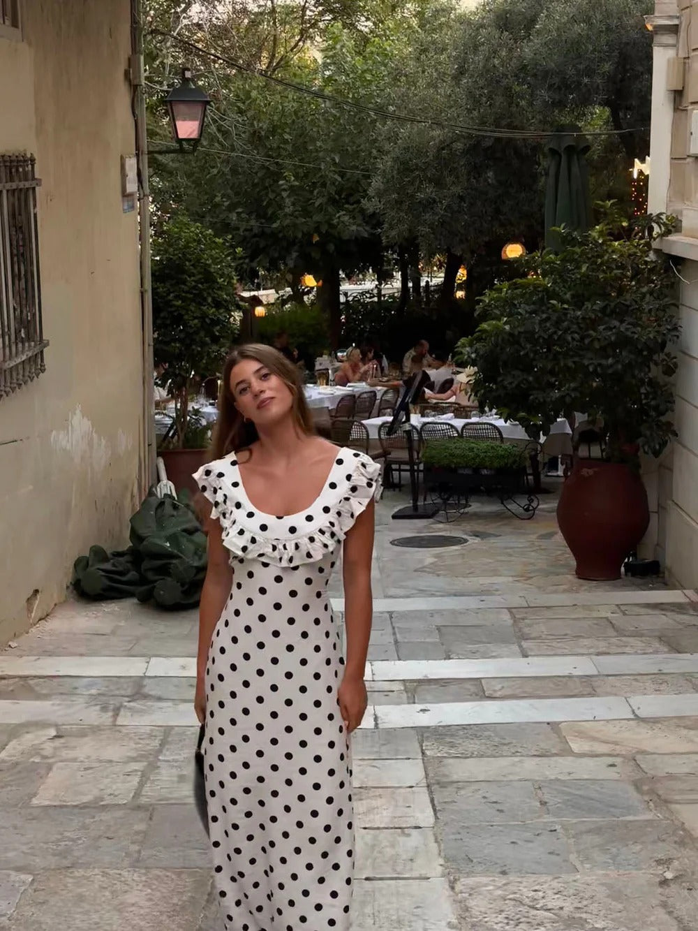 LUNA POLKA DOT MAXI DRESS