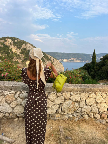 LUNA POLKA DOT MAXI DRESS