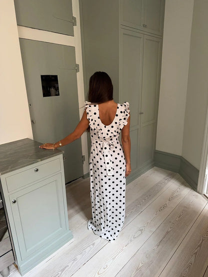 LUNA POLKA DOT MAXI DRESS