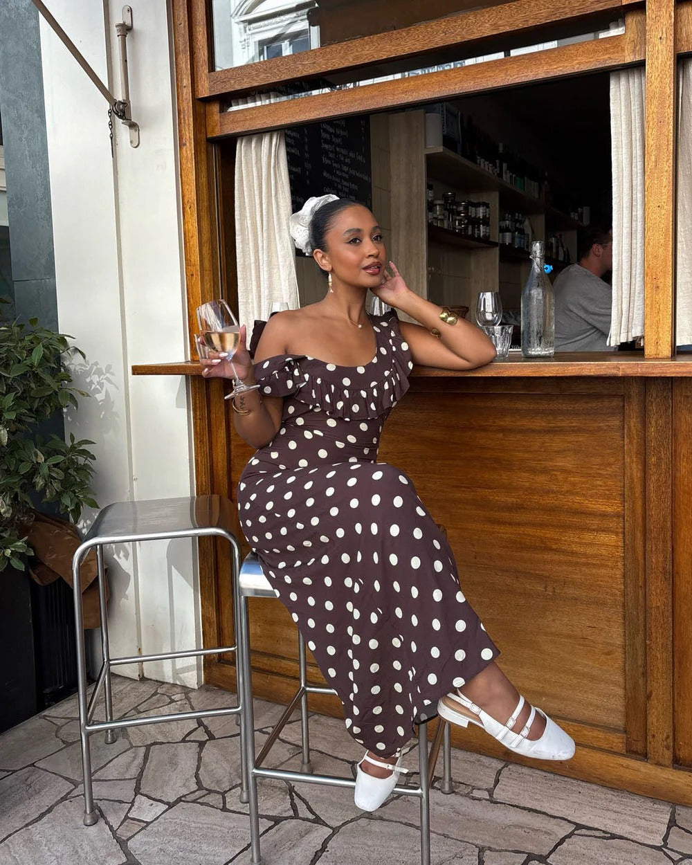 LUNA POLKA DOT MAXI DRESS