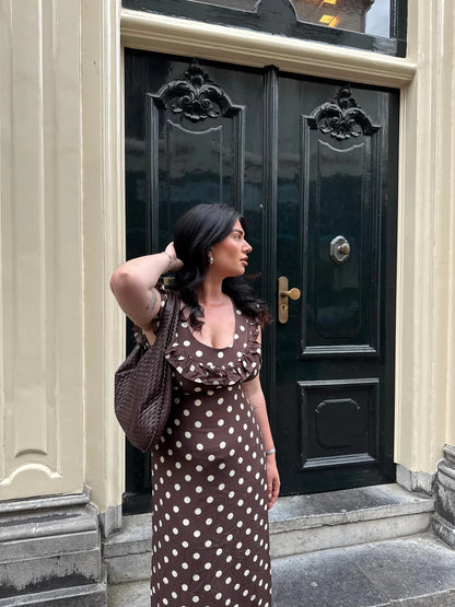 LUNA POLKA DOT MAXI DRESS