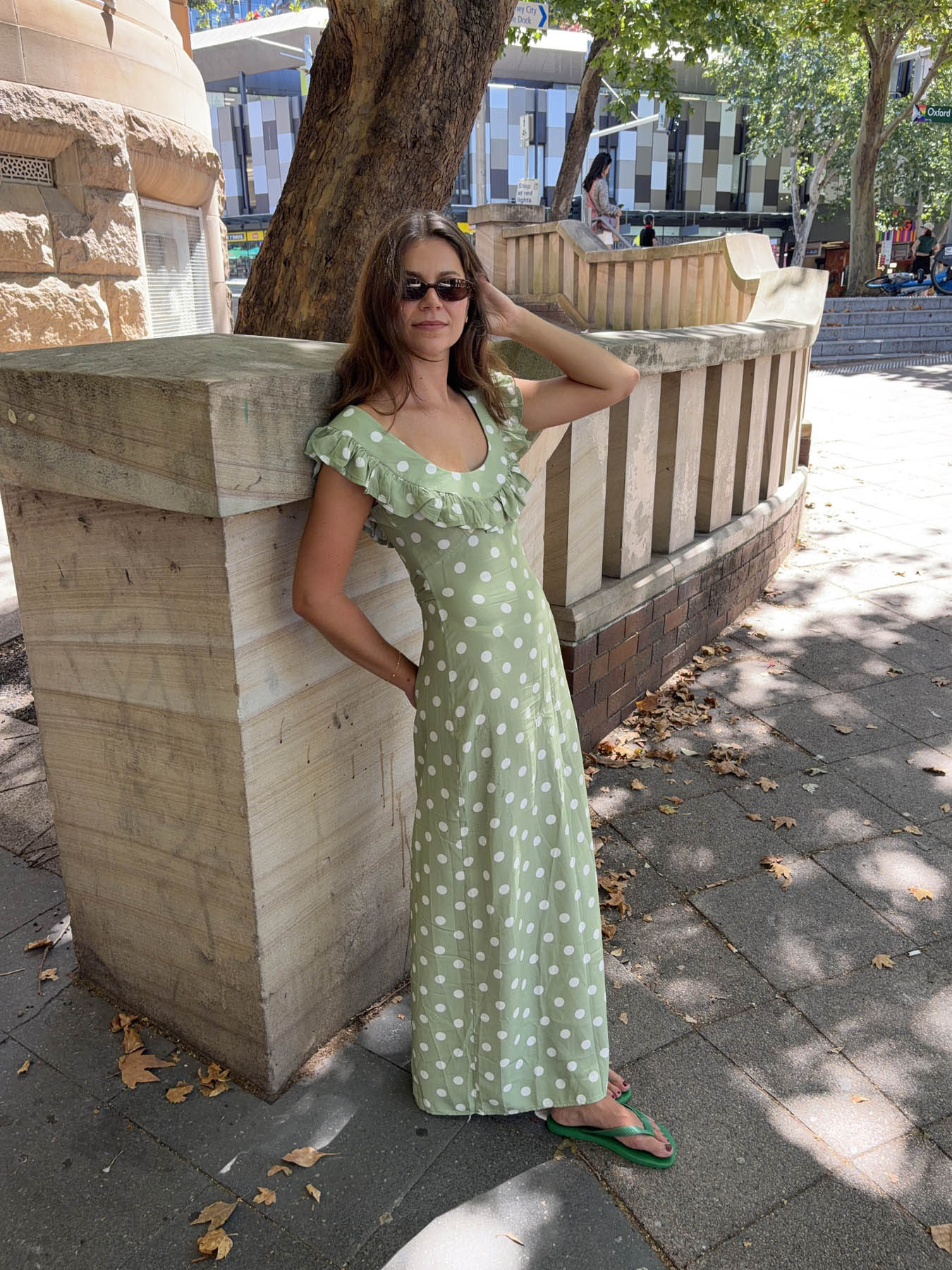 LUNA POLKA DOT MAXI DRESS