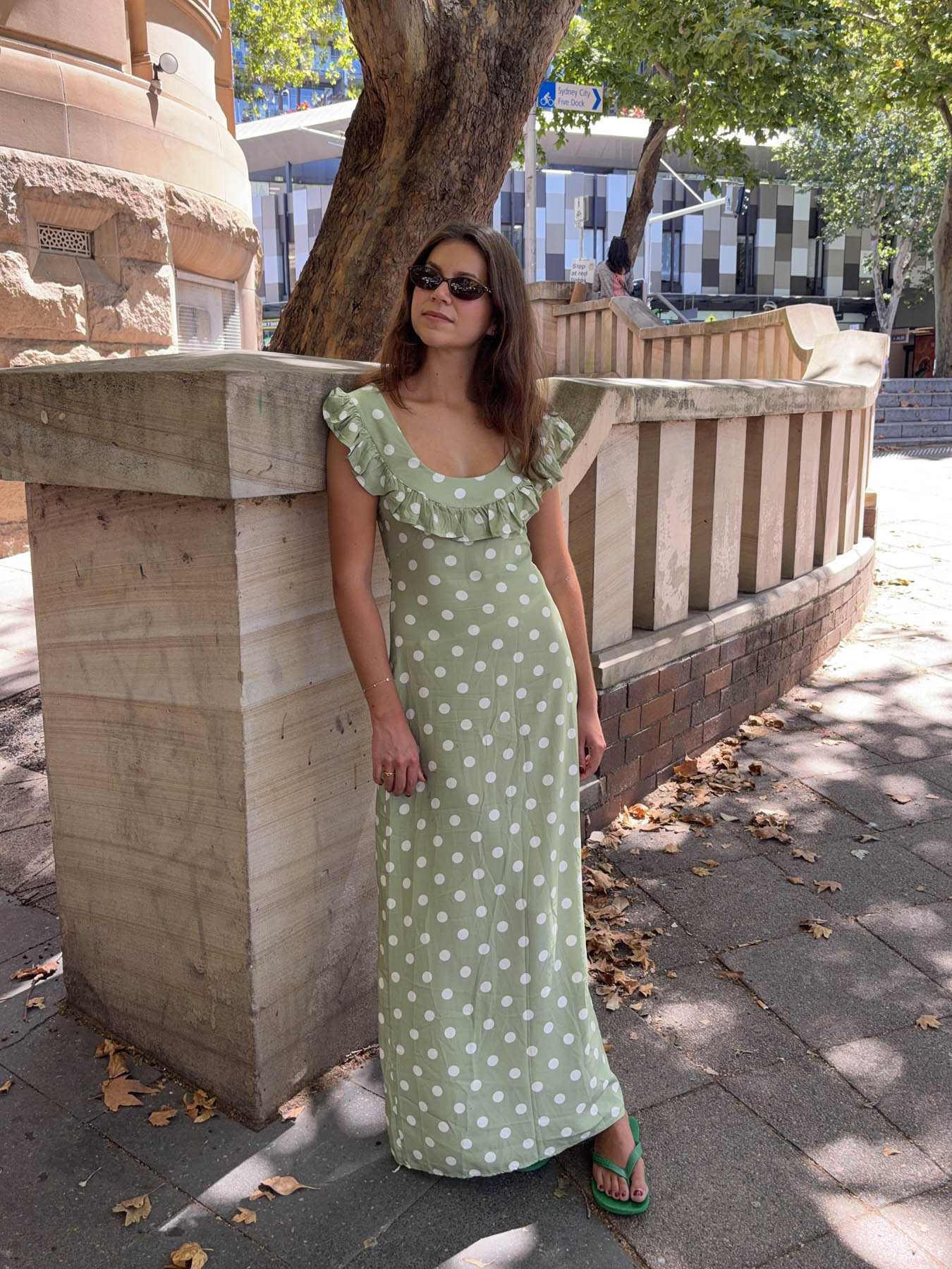 LUNA POLKA DOT MAXI DRESS