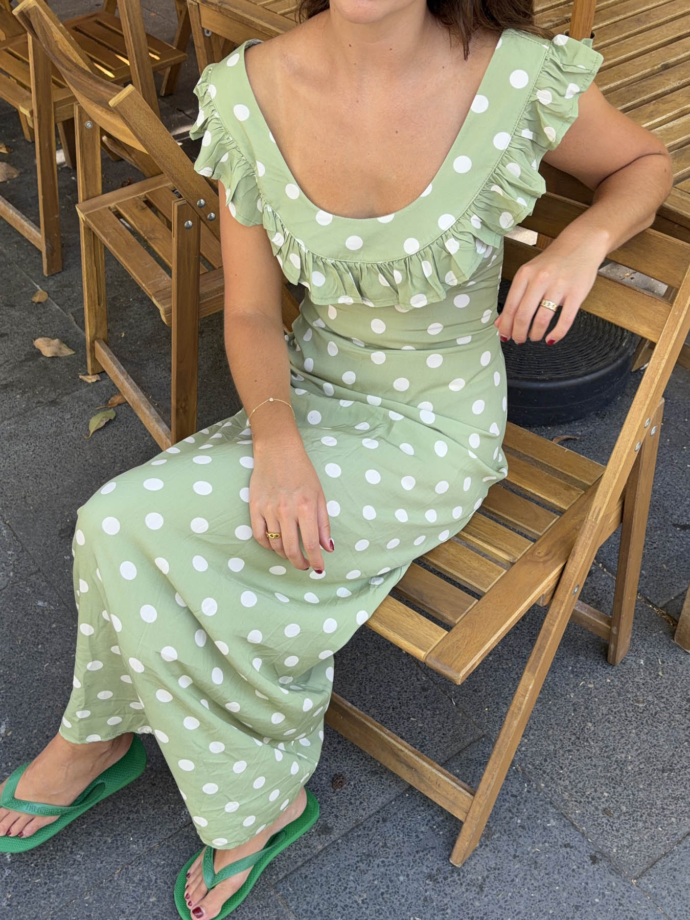 LUNA POLKA DOT MAXI DRESS