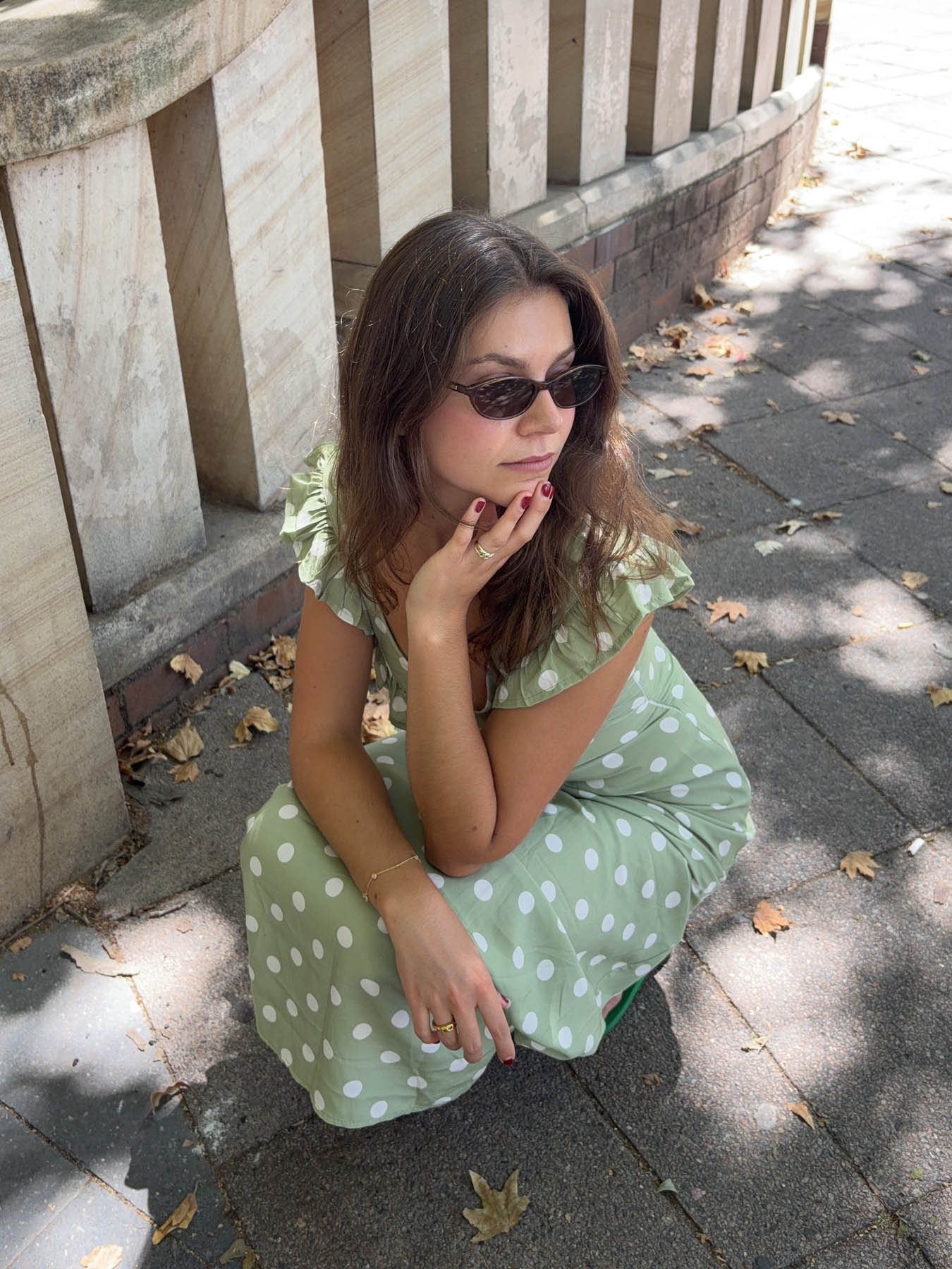 LUNA POLKA DOT MAXI DRESS