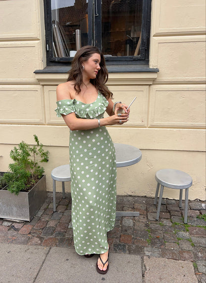LUNA POLKA DOT MAXI DRESS