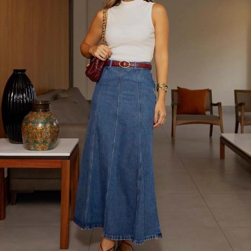 AURELIA DENIM MAXI SKIRT